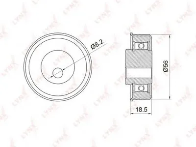 Натяжной ролик, ремень ГРМ LYNXauto купить