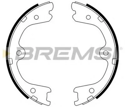 Комплект тормозных колодок, стояночная тормозная система BREMSI купить