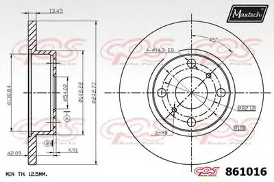 Тормозной диск R+ (Regular Plus) MAXTECH купить