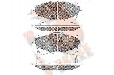 Комплект тормозных колодок, дисковый тормоз R BRAKE купить