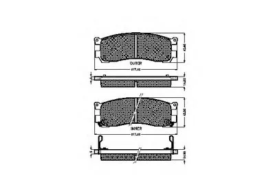 Комплект тормозных колодок, дисковый тормоз SPIDAN купить