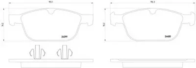 Комплект тормозных колодок, дисковый тормоз HELLA купить