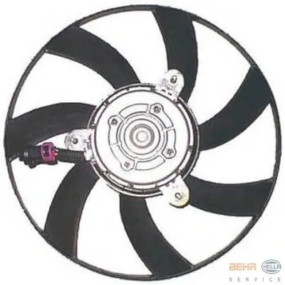 Вентилятор, охлаждение двигателя BEHR HELLA SERVICE HELLA купить