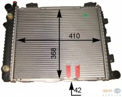Радиатор, охлаждение двигателя BEHR HELLA SERVICE HELLA купить