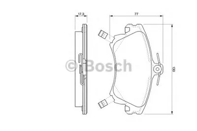 Комплект тормозных колодок, дисковый тормоз BOSCH купить