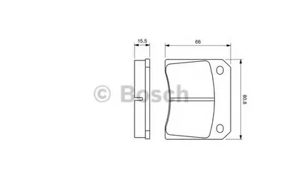 Комплект тормозных колодок, дисковый тормоз BOSCH купить