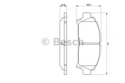 Комплект тормозных колодок, дисковый тормоз BOSCH купить