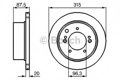 Тормозной диск BOSCH купить