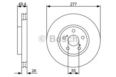 Тормозной диск BOSCH купить