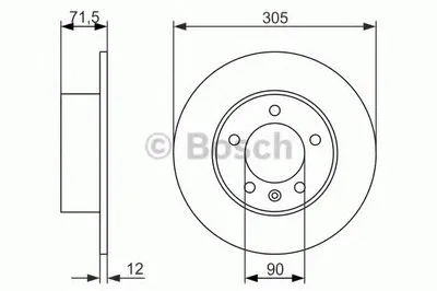 Тормозной диск BOSCH купить