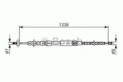 Трос, стояночная тормозная система BOSCH купить