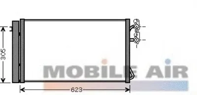Конденсатор, кондиционер VAN WEZEL купить