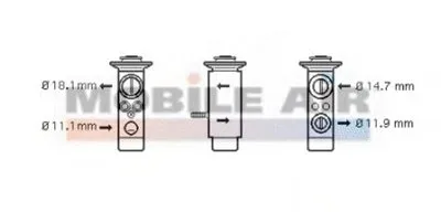 Расширительный клапан, кондиционер VAN WEZEL купить