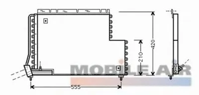 Конденсатор, кондиционер VAN WEZEL купить