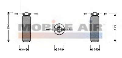 Осушитель, кондиционер VAN WEZEL купить