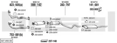 Система выпуска ОГ BOSAL купить