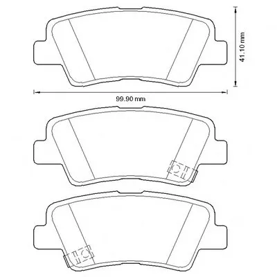 Комплект тормозных колодок, дисковый тормоз JURID купить