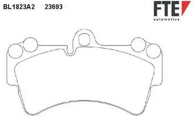 Комплект тормозных колодок, дисковый тормоз FTE купить