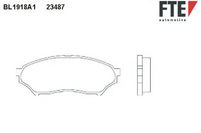Комплект тормозных колодок, дисковый тормоз FTE купить