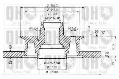 Тормозной диск QUINTON HAZELL купить