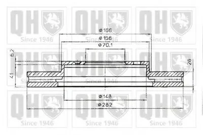 Тормозной диск QUINTON HAZELL купить