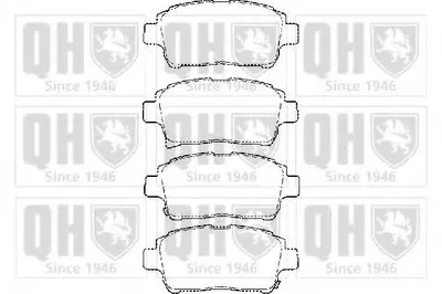 Комплект тормозных колодок, дисковый тормоз QUINTON HAZELL купить
