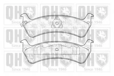 Комплект тормозных колодок, дисковый тормоз QUINTON HAZELL купить