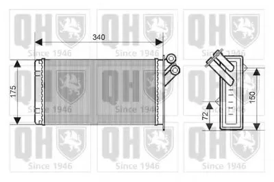 Теплообменник, отопление салона QUINTON HAZELL купить