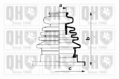 Комплект пылника, приводной вал QUINTON HAZELL купить