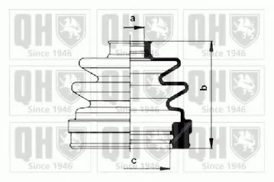Комплект пылника, приводной вал QUINTON HAZELL купить