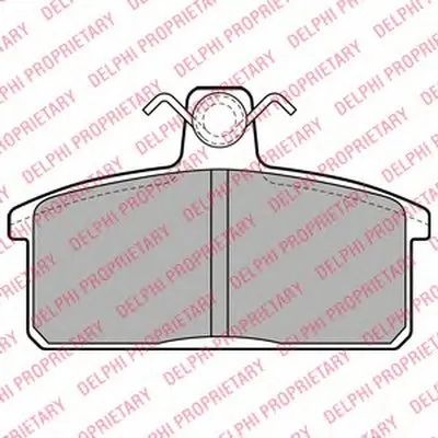 Комплект тормозных колодок, дисковый тормоз DELPHI купить