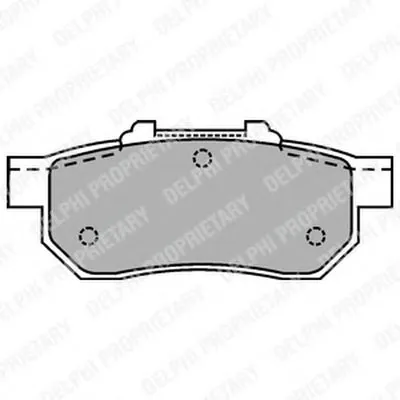 Комплект тормозных колодок, дисковый тормоз DELPHI купить