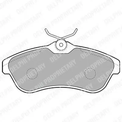 Комплект тормозных колодок, дисковый тормоз DELPHI купить