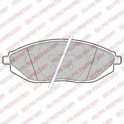 Комплект тормозных колодок, дисковый тормоз DELPHI купить