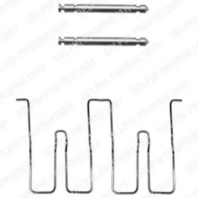 Комплектующие, колодки дискового тормоза DELPHI купить