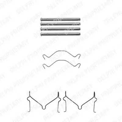 Комплектующие, колодки дискового тормоза DELPHI купить