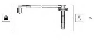 Комплект проводов зажигания MAGNETI MARELLI купить