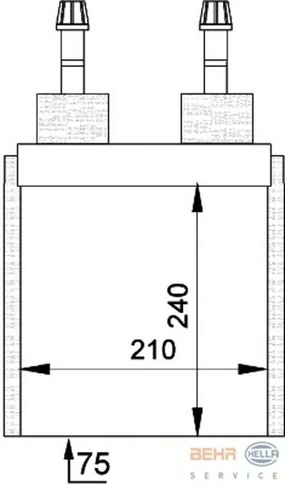 Испаритель, кондиционер BEHR HELLA SERVICE купить