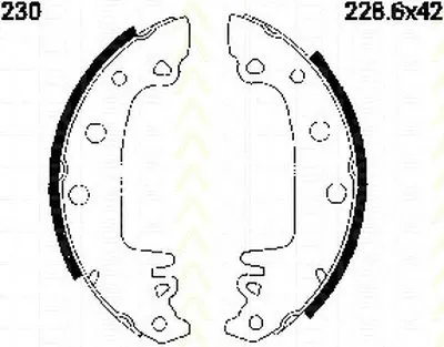 Комплект тормозных колодок; Комплект тормозных колодок, стояночная тормозная система TRISCAN купить