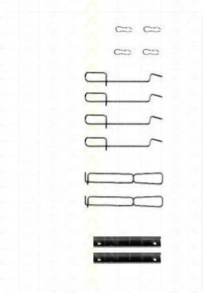 Комплектующие, колодки дискового тормоза TRISCAN купить
