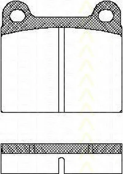 Комплект тормозных колодок, дисковый тормоз TRISCAN купить