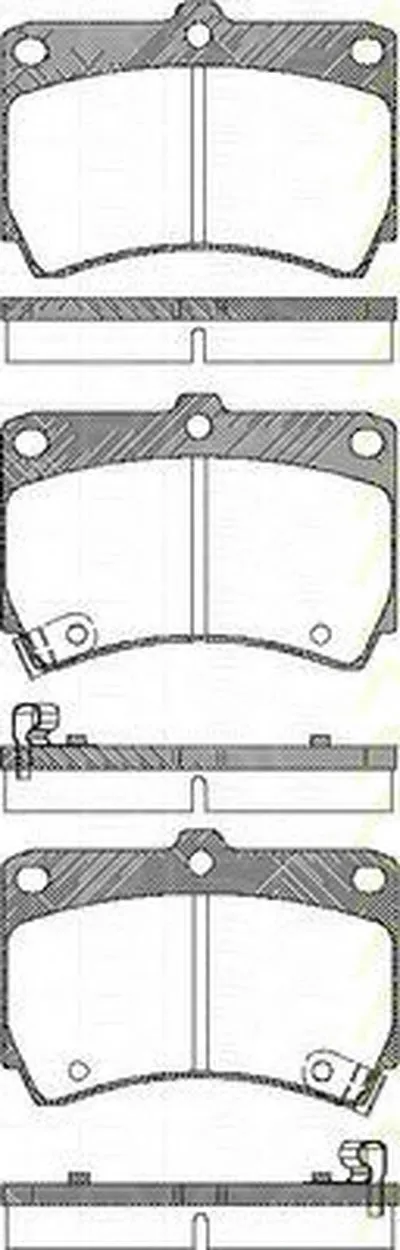 Комплект тормозных колодок, дисковый тормоз TRISCAN купить
