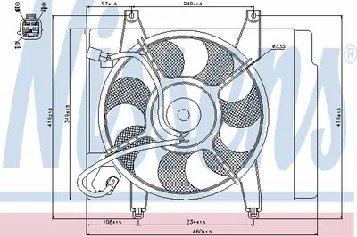 Вентилятор, охлаждение двигателя NISSENS купить