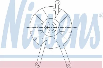 Вентилятор, конденсатор кондиционера NISSENS купить