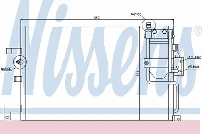 Конденсатор, кондиционер NISSENS купить