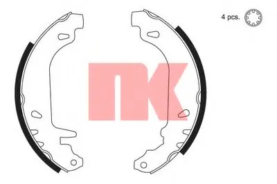 Комплект тормозных колодок NK купить