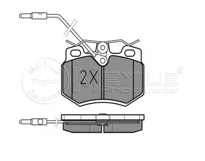 Комплект тормозных колодок, дисковый тормоз MEYLE купить