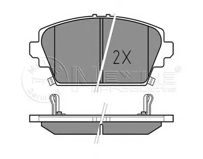 Комплект тормозных колодок, дисковый тормоз MEYLE купить