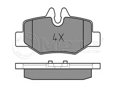 Комплект тормозных колодок, дисковый тормоз MEYLE купить