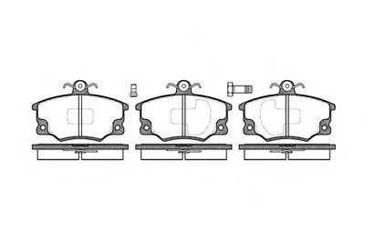 Комплект тормозных колодок, дисковый тормоз REMSA купить